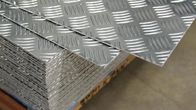 1100 5 Bars Checkered Aluminum Sheets Embossed Anti - Slip   For Bus Floor